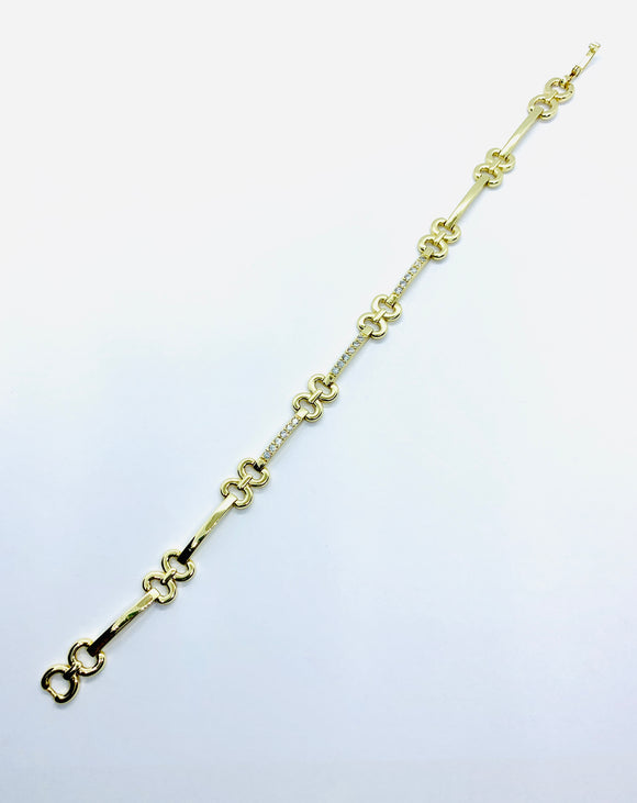 Gold Layered Bracelet with CZ
