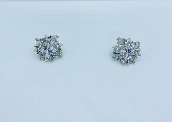 Solitaire Centered Stud Earrings