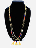18K Gold Layered Necklace (Royal Blue).