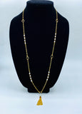 18K Gold Layered Necklace (White).